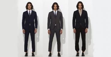 How long should trousers be for men in slim and classic models?